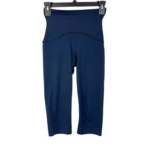 Spanx Navy Blue High Rise Cropped Leggings Shapewear - Size Small